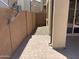 Private backyard with a paved patio area at 1669 S Wallrade Ln, Gilbert, AZ 85295