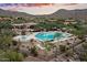 Community pool and clubhouse, scenic mountain views at 11157 E Greenway Rd, Scottsdale, AZ 85255