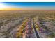 Aerial view of community with homes and mountain views at 11157 E Greenway Rd, Scottsdale, AZ 85255