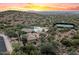 Aerial view of community amenities, including pool, tennis court, and clubhouse at 11157 E Greenway Rd, Scottsdale, AZ 85255