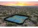 Three lighted tennis courts with mountain views at 11157 E Greenway Rd, Scottsdale, AZ 85255