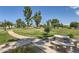 Picnic area with a paved path and lush green space at 20 E Tam Oshanter Dr, Phoenix, AZ 85022