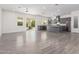 Modern kitchen with gray cabinets and an island at 2917 N Katie Ln, Litchfield Park, AZ 85340