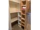 Functional storage area with built-in shelving at 7950 E Keats Ave # 194, Mesa, AZ 85209