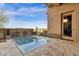 Private backyard pool with modern design and mountain views at 15961 E Ridgestone Dr, Fountain Hills, AZ 85268