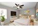 Spacious bedroom with large TV and stylish decor at 5122 E Shea Blvd # 1117, Scottsdale, AZ 85254
