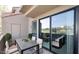 Outdoor patio with seating area and a table at 5122 E Shea Blvd # 1117, Scottsdale, AZ 85254
