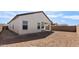The new backyard is prepped and ready for the homeowner's vision at 16590 N Dante Way, Maricopa, AZ 85138