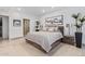 Bright bedroom with a comfortable bed and built-in closet at 7120 E Kierland Blvd # 307, Scottsdale, AZ 85254