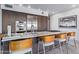 Sleek kitchen with island and quartz countertops at 7120 E Kierland Blvd # 307, Scottsdale, AZ 85254