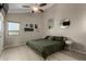 Main bedroom with wood floors and a ceiling fan at 4238 N 44Th St, Phoenix, AZ 85018