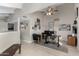 Bright home office features built-in desk and seating at 4238 N 44Th St, Phoenix, AZ 85018
