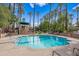 Community swimming pool with surrounding patio furniture at 4540 N 44Th St # 41, Phoenix, AZ 85018