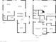 Two-story home floor plan, showing a spacious layout with multiple bedrooms and bathrooms at 754 E Kesler Ln, Chandler, AZ 85225