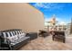 Spacious balcony with lounge chairs and city views at 16 W Encanto Blvd # 609, Phoenix, AZ 85003
