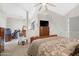 Main bedroom with home office and built-in desk at 16 W Encanto Blvd # 609, Phoenix, AZ 85003