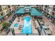 Resort-style pool and spa with comfortable seating areas at 16 W Encanto Blvd # 609, Phoenix, AZ 85003