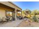 Spacious patio with a dining area and heater at 18626 E Amarado Cir, Rio Verde, AZ 85263
