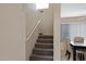 Carpeted staircase leading to the upper level of the home at 16626 S 45Th St, Phoenix, AZ 85048