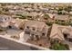 Aerial view showcasing a two-story house and surrounding neighborhood at 1923 E Zion Way, Chandler, AZ 85249