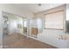 Primary bathroom with soaking tub, shower, and mirrored closet at 1923 E Zion Way, Chandler, AZ 85249