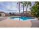Freeform swimming pool in a desert landscape at 1923 E Zion Way, Chandler, AZ 85249