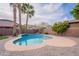 Relaxing kidney shaped pool with paved patio at 1923 E Zion Way, Chandler, AZ 85249