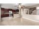 Spacious kitchen with stainless steel appliances and dark wood cabinets at 30417 N 42Nd Pl, Cave Creek, AZ 85331