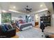 Comfortable bedroom with sitting area and ensuite bathroom at 35931 N 82Nd Pl, Scottsdale, AZ 85266