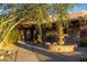 Landscaped courtyard with fountain and pathway at 35931 N 82Nd Pl, Scottsdale, AZ 85266