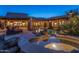Night view of a relaxing pool and spa area at 35931 N 82Nd Pl, Scottsdale, AZ 85266