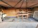 This garage is equipped with a workbench and storage shelves for all your projects and organizational needs at 3953 W Evans Dr, Phoenix, AZ 85053