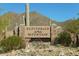 Scottsdale Mountain community entrance sign at 11988 N 136Th Way, Scottsdale, AZ 85259