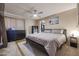 Spacious main bedroom with a large bed and walk-in closet at 1719 W Highland Ave, Phoenix, AZ 85015