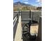 Modern spiral staircase leading to a patio with panoramic desert views, blending style and functionality at 3703 S Avenida De Angeles --, Gold Canyon, AZ 85118