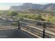 Breathtaking view from the balcony showcasing desert landscape and distant mountains at 3703 S Avenida De Angeles --, Gold Canyon, AZ 85118