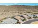 Aerial view of homes with desert mountain backdrop at 11578 W Montansoro Ln, Peoria, AZ 85383