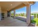 Covered patio, artificial turf, and built-in BBQ at 1180 E Ridgerock St, Casa Grande, AZ 85122