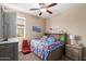 Youthful bedroom with fun bedding and lots of storage at 1180 E Ridgerock St, Casa Grande, AZ 85122