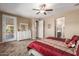 Large main bedroom with carpet and en-suite bathroom at 1180 E Ridgerock St, Casa Grande, AZ 85122