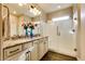 Bathroom with granite countertops and shower at 17103 S 182Nd Ln, Goodyear, AZ 85338