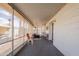 Relaxing screened porch with seating and outdoor views at 201 S Greenfield Rd # 142, Mesa, AZ 85206