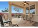 Covered patio with seating area, perfect for outdoor relaxation at 22555 W Antelope Trl, Buckeye, AZ 85326