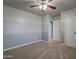 Bedroom with ceiling fan, double bed, and carpet flooring at 3770 E Graythorn Way, Coolidge, AZ 85128