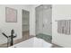 Modern bathroom with a soaking tub and a walk-in shower at 4511 N 38Th Pl, Phoenix, AZ 85018