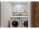 Convenient laundry room with side-by-side washer and dryer at 7918 E Dale Ln, Scottsdale, AZ 85266