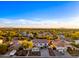 Aerial view of a large home in a residential neighborhood at 851 E Birchwood Pl, Chandler, AZ 85249