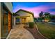 Spacious patio with seating area and casita access at 851 E Birchwood Pl, Chandler, AZ 85249