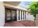 Inviting entryway with double doors and a peaceful courtyard at 8715 E Via De Viva --, Scottsdale, AZ 85258