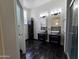 Modern bathroom featuring dual sinks, granite countertops, and a tiled floor at 8944 E Red Mountain Ln, Gold Canyon, AZ 85118